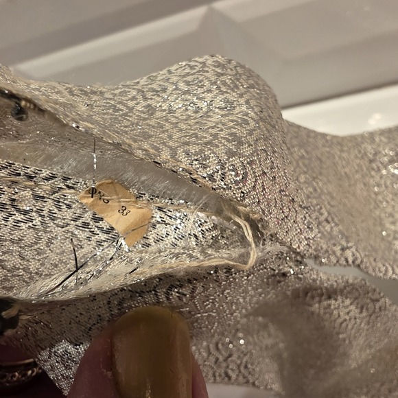 Vintage Barbie Clone Silver Brocade Jumpsuit, Jumpsuit Only Fab Lu Wendy - Picture 3 of 5